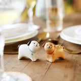 Ceramic Dog Salt and Pepper Shakers