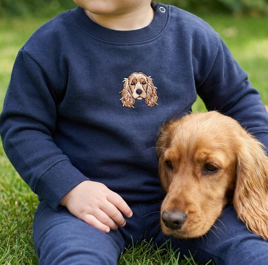Embroidered Pet Portrait Baby Sweatshirt