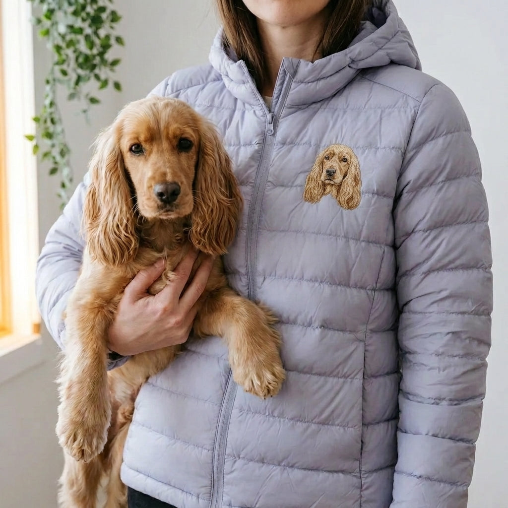 Embroidered Pet Portrait Puffer Jacket