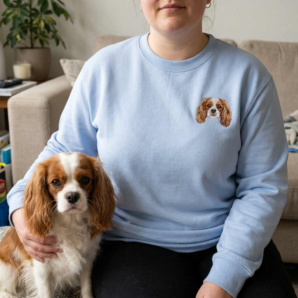 Embroidered Pet Portrait Sweatshirt