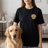 Embroidered Pet Portrait T-Shirt