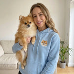 Custom Embroidered Pet Portrait Hoodie Sweatshirt - Lucy and Lola Shop