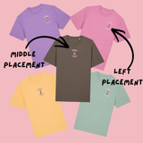 Custom Postcard Style Pet Portrait Printed Hiking T-shirt - Lucy and Lola Shop