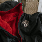 Embroidered Pet Portrait All - Weather Dry Robe - Lucy and Lola Shop