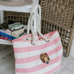 Embroidered Pet Portrait Beach Bag - Lucy and Lola Shop
