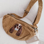 Embroidered Pet Portrait Cord Cross Body Bag - Lucy and Lola Shop