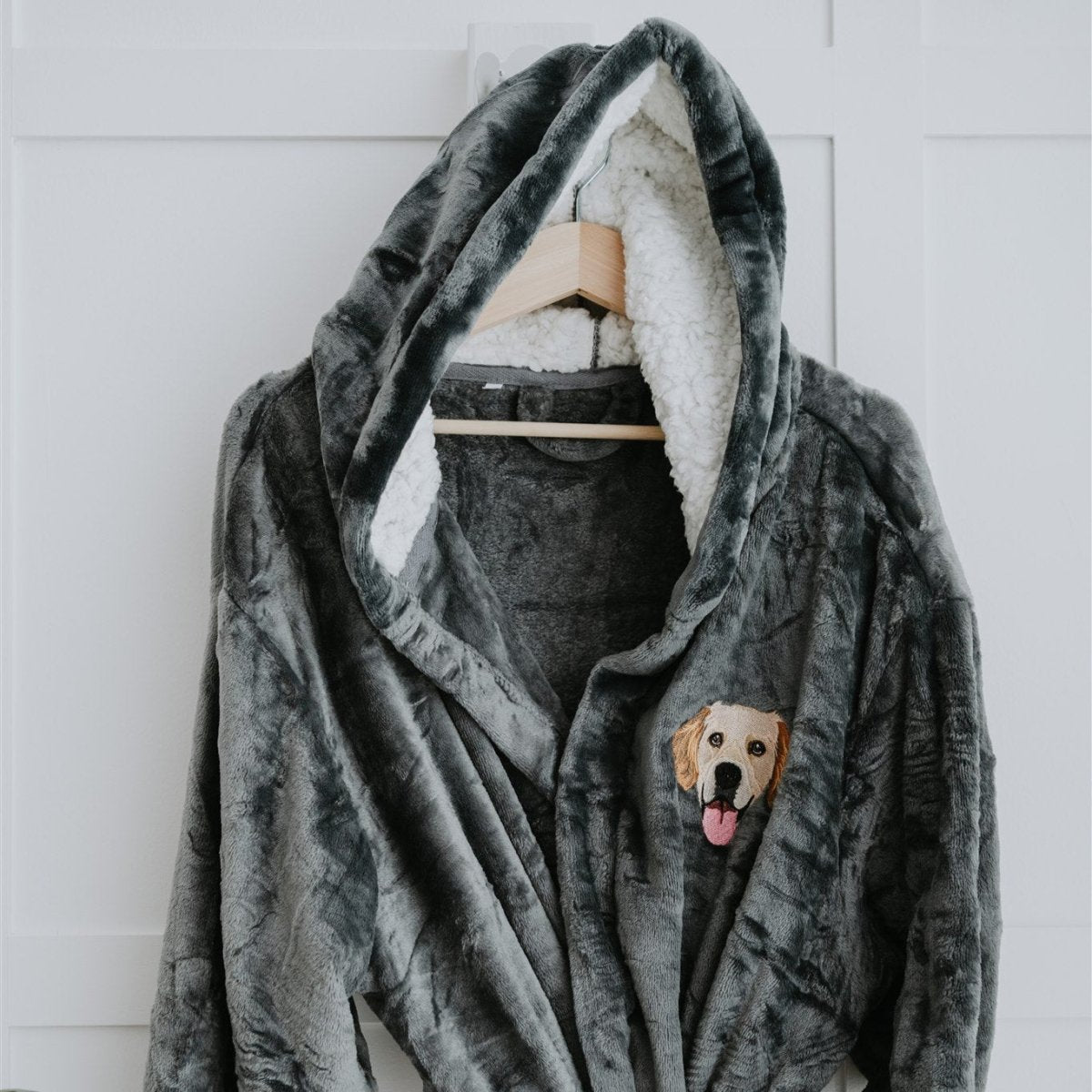 Embroidered Pet Portrait Dressing Gown - Lucy and Lola Shop