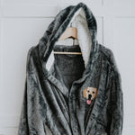 Embroidered Pet Portrait Dressing Gown - Lucy and Lola Shop
