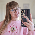 Embroidered Pet Portrait Hearts Organic Sweatshirt - Lucy and Lola Shop