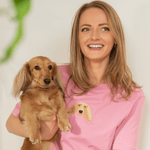 Embroidered Pet Portrait 100% Organic Cotton T-Shirt - Lucy and Lola Shop- Custom embroidered pet t shirt