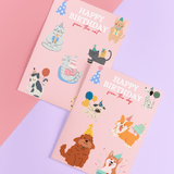Happy Birthday Card - Cat or Dog Design! - Lucy and Lola Shop
