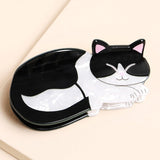 Large Black and White Cat Hair Clip - Lucy and Lola Shop
