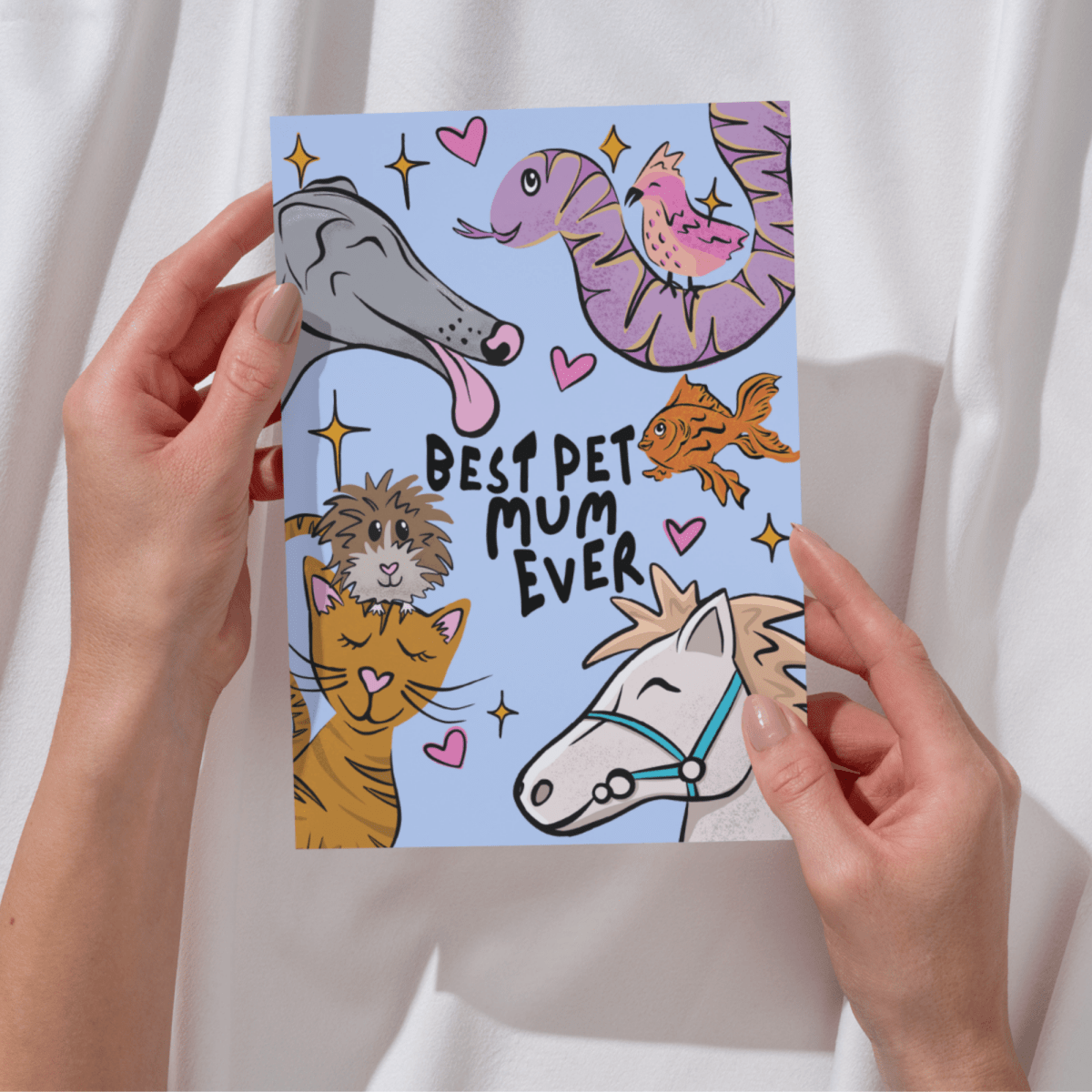 Mothers Day Card - Pet Mum - Lucy and Lola Shop