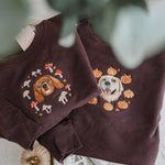 New: Autumn Design Embroidered Pet Portrait Organic Sweatshirt - Lucy and Lola Shop