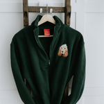 New Embroidered Pet Portrait Polar Fleece Quarter Zip Jacket - Lucy and Lola Shop