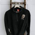 New Embroidered Pet Portrait Polar Fleece Quarter Zip Jacket - Lucy and Lola Shop