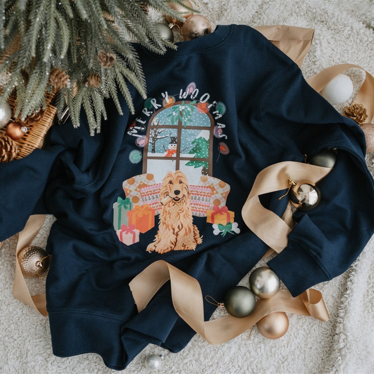 New: Printed Pet Portrait Organic Christmas Jumper! - Lucy and Lola Shop