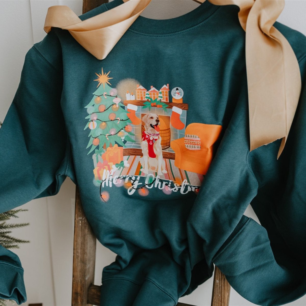 New: Printed Pet Portrait Organic Christmas Jumper! - Lucy and Lola Shop
