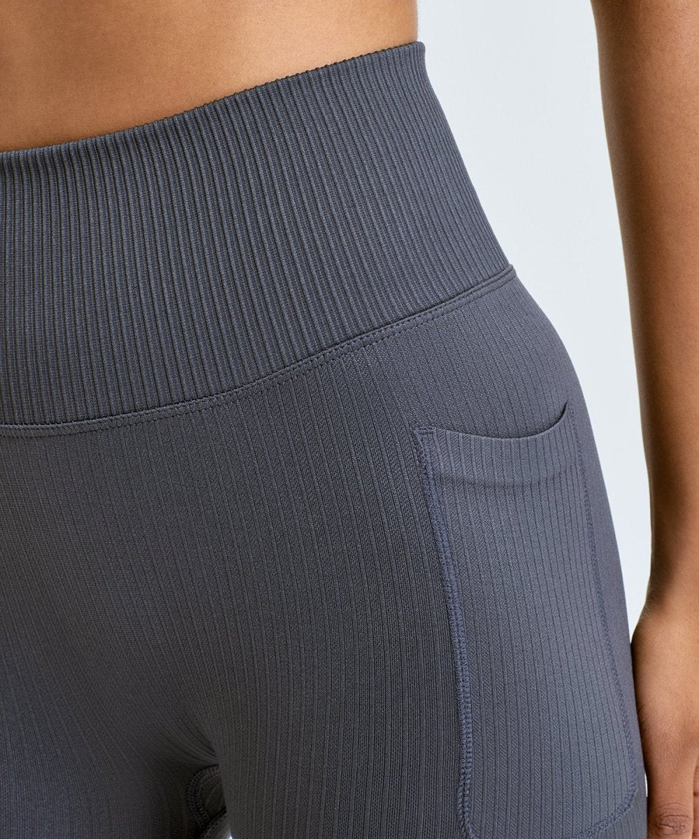 Seamless Ribbed Dog Walking Leggings (Two Pockets) - Lucy and Lola Shop