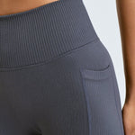 Seamless Ribbed Dog Walking Leggings (Two Pockets) - Lucy and Lola Shop