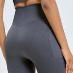 Seamless Ribbed Dog Walking Leggings (Two Pockets) - Lucy and Lola Shop